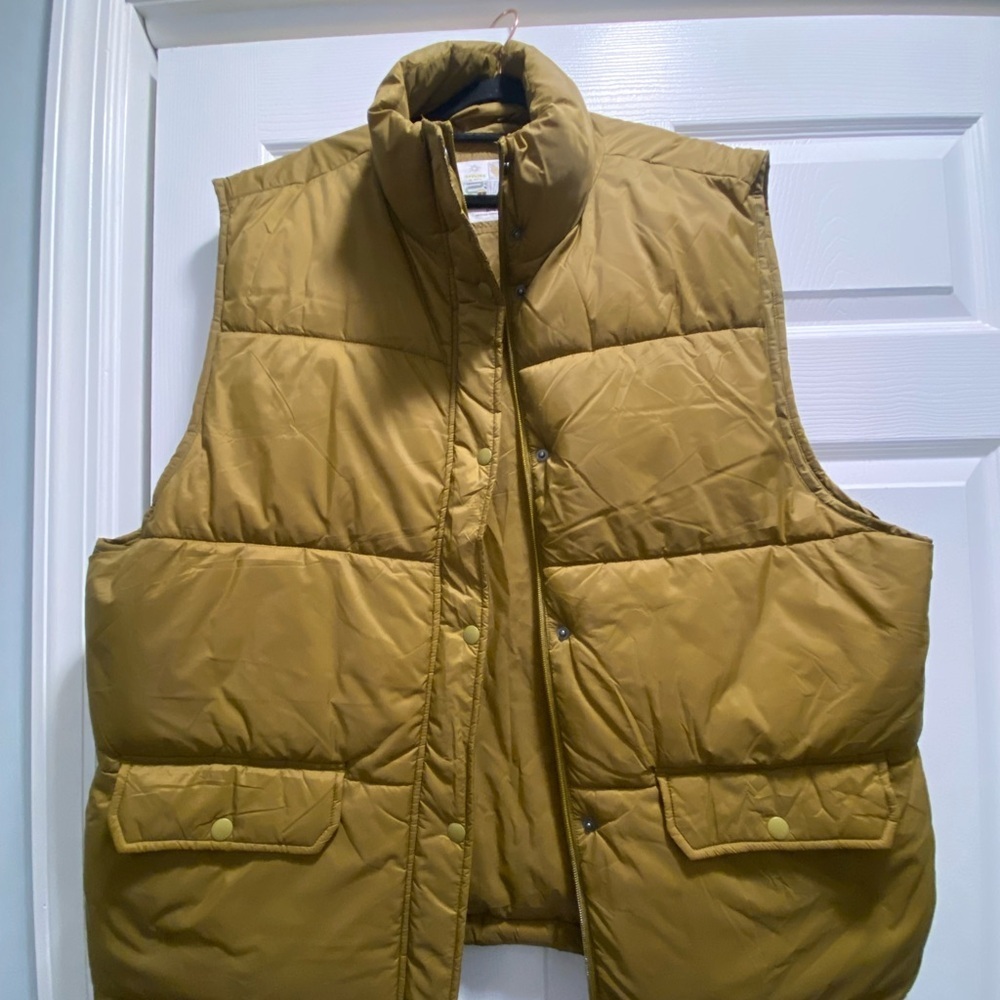 Aerie Camel Puffer Vest - Picture 4 of 8